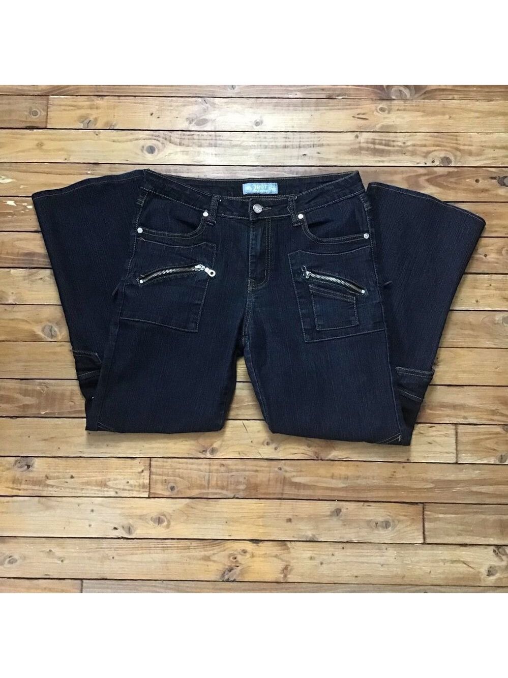 2 Hot jeans lace stretchy denim in medium
